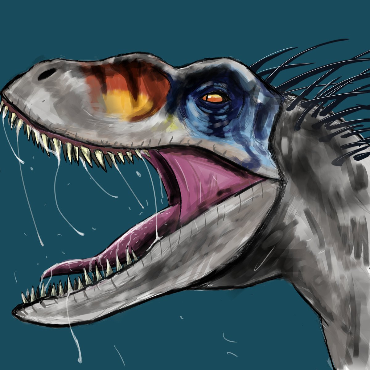 Pyroraptor1234's tweet photo. Dinosaur artist drawing humans.
(Not finished btw). https://t.co/vRhpZKsVXu