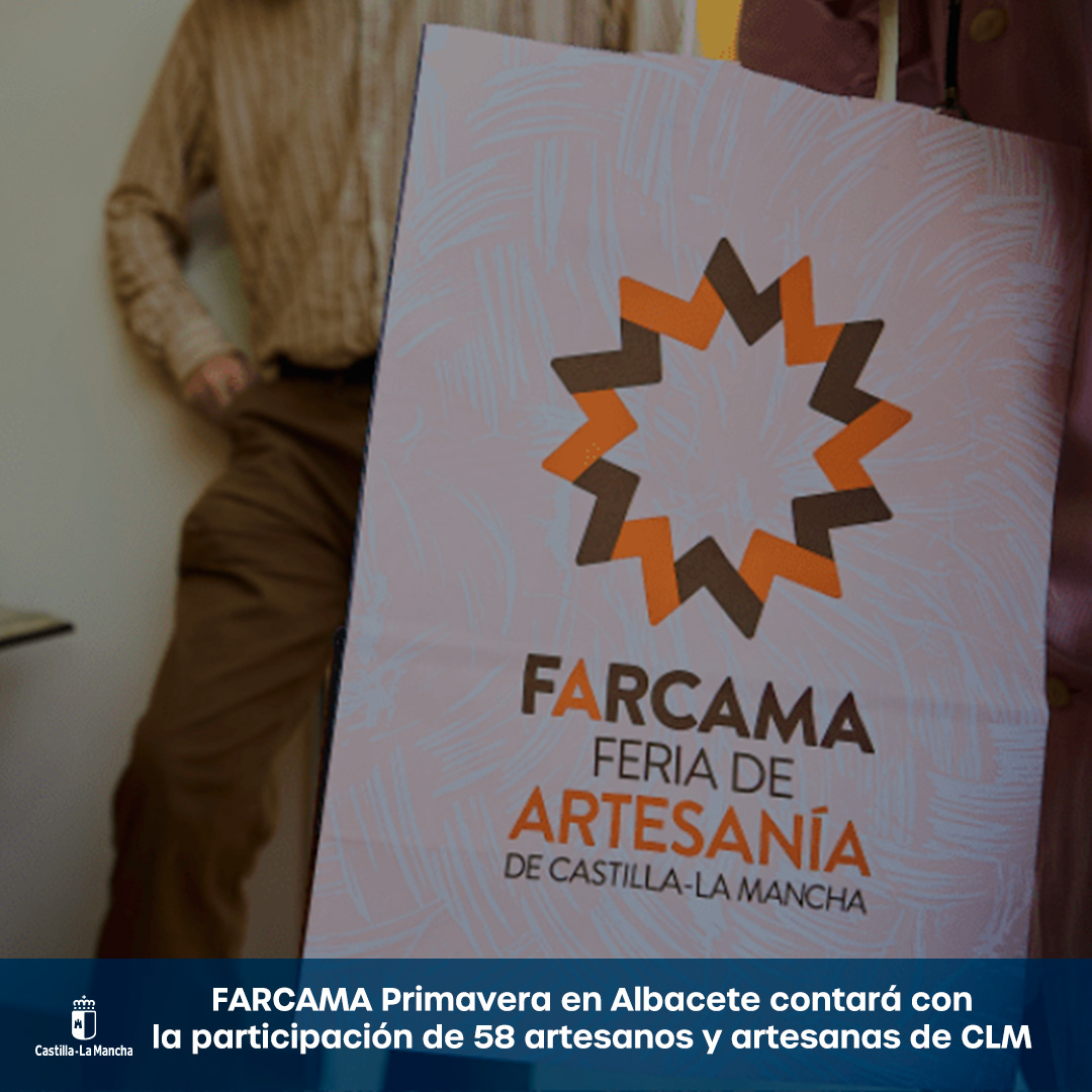gobjccm's tweet image. 🏺 La edición de este año de #FARCAMA Primavera contará con la participación de 58 artesanos y artesanas de #CLM.

📆 Se celebrará del 14 al 17 de mayo en la ciudad de Albacete.

ℹ️ castillalamancha.es/node/1003171