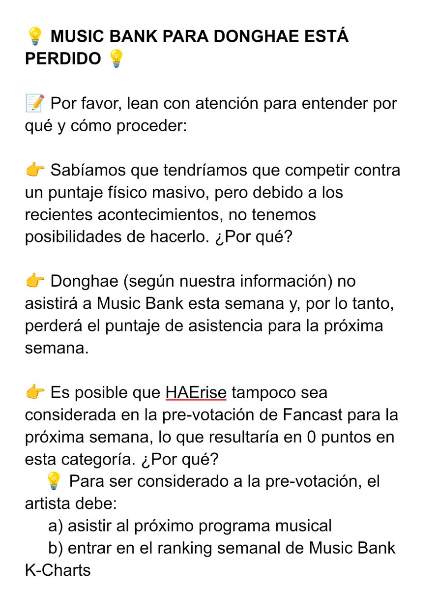 sujustreams's tweet photo. ‼️MUSIC BANK ESTÁ PERDIDO ‼️

Por favor leer con atención 👇🏻 

;; @SJELF1106JP20 @SJeventsph @sujustation @SUJU_VotingTeam @Suju_Union

#DONGHAE #Donghae1stSoloAlbum
#동해의_빛나는_첫솔로_앨범 https://t.co/1XGdFYkJUa