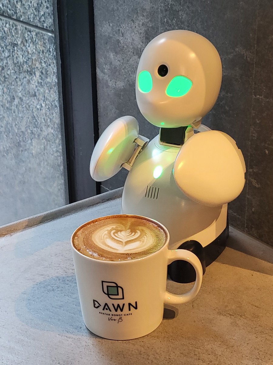 おはようございます☀️

本日もDAWNは元気にオープンいたします！

DAWNでお食事やOriHimeパイロットとのお話を楽しみませんか？

皆さまにお会いできるのを楽しみにしております☺️

※ ご予約なしでご利用可能ですが、混雑時には待ち時間が発生する場合がございますので予めご了承ください。