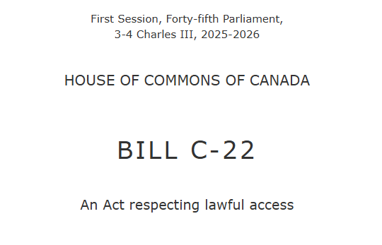 taraisredacted's tweet photo. Bill C-22: Canada may have new surveillance powers soon. The new law proposes to change the criminal code, making it easier to access your data

Here's *some* of the new powers they'll have:

NEW: A cop would now be able to call Bell, Rogers, etc., and say they "have reasonable grounds to suspect" you committed a crime. They then can receive confirmation if you're a customer with them

NEW: If they receive a confirmation, they can then get a "production order" to get your name, address, account numbers, services you're subscribed to, period of subscription, device information

NEW: Warrantless seizure of data if getting a warrant is impractical. You know the "production order" I just mentioned? Well, this new bill also allows cops to bypass the production order if they have trouble getting it (say for example if the telecommunications company is refusing, obfuscating, etc., they're allowed to push back a little and ask for a more judicial authorization)

NEW: Foreign telecommunications access request. A cop can contact any country from anywhere in the world to request your data

**Note** this is SOME parts of the bill at the first reading only. I didn't include all (but am discussing in a workshop on Friday). It is not yet law but the gov is trying to rapidly push it through with minimal push back. But it can still be changed during the process. Full details: https://t.co/IeU8PSCd2F