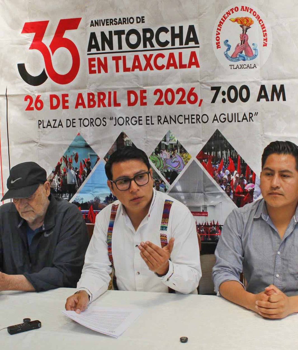 Ballet, rondalla, mariachi y mucha organización: así celebraremos los 35 años del Antorchismo en Tlaxcala Este 26 de abril. ¡Te esperamos! #35AñosDeLuchaOrganizada