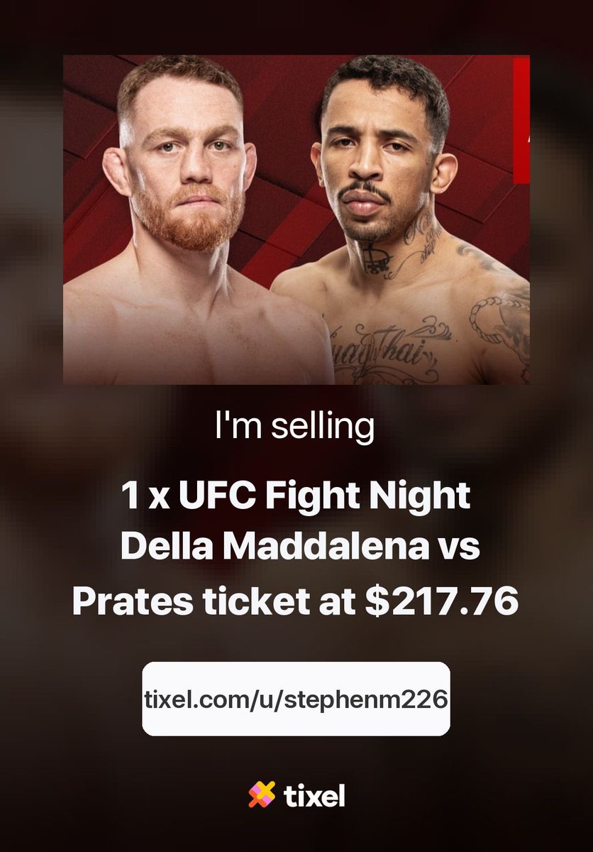 Stemcghee00's tweet photo. #UFCPERTH https://t.co/JF3fMQxkMq