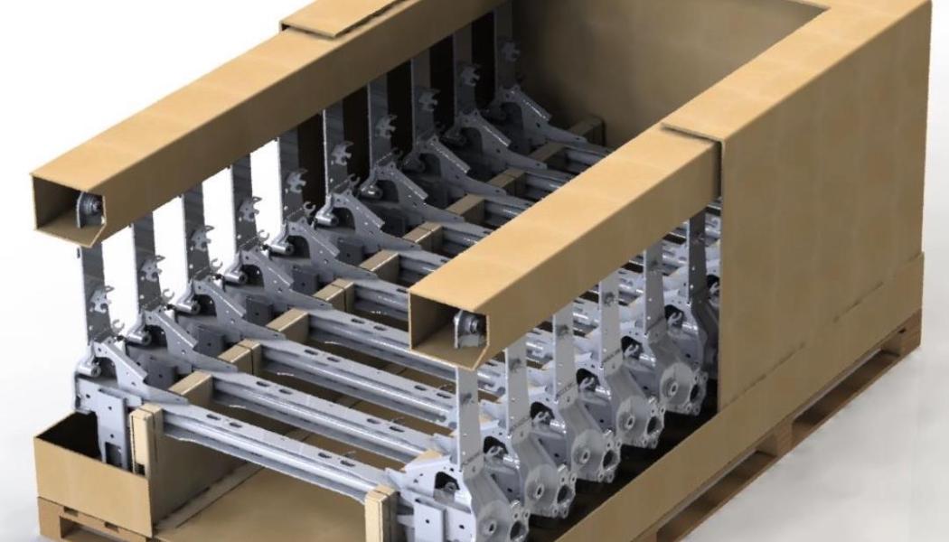 IntCorrCaseAssn's tweet photo. .@DSSmithGroup has introduced a new fibre-based solution for transporting automotive chassis parts across the Iberian market to replace traditional metal returnable containers used to protect components during production, assembly, and transport: https://t.co/2LFdckS3BJ https://t.co/vHkdoZai9y