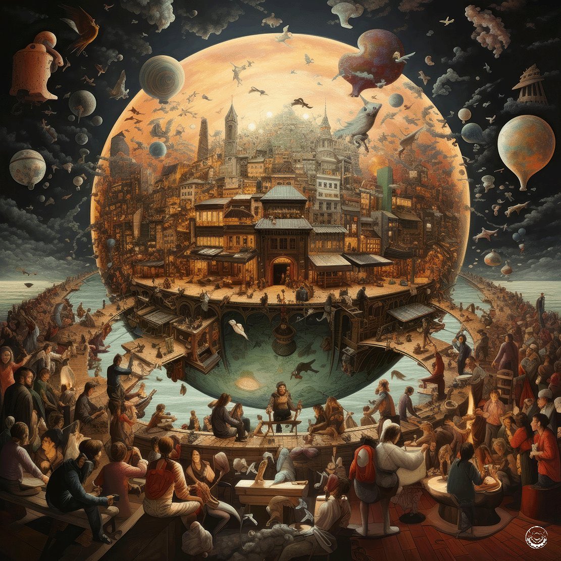 NFT #5 ed. 5
All the people sharing all the world

Houdini • July 04, 2023 • IMAGE

View on SentX

Dominating the scene is an island floating in a sea of humanity, offering a stark contrast to the bustling activity around it

━━━━━━━━━━━━━━━━━━━━
id