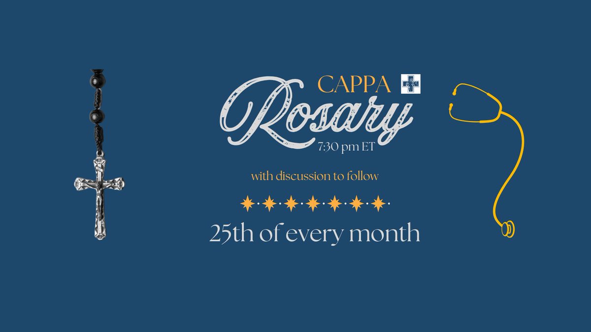 Join us in our monthly praying of the Rosary, Saturday, April 25th at 7:30 PM.  Please email us at info@catholicappa.org to receive the link to join and to send prayer requests.  The link will be sent within thirty minutes of joining.
