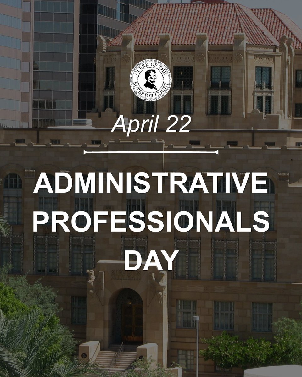 MaricopaCOSC's tweet photo. We appreciate you. From our dedicated administrative and legal assistants to everyone supporting our operations and courtrooms, thank you for the essential work you do every day. https://t.co/2HBclebpl7