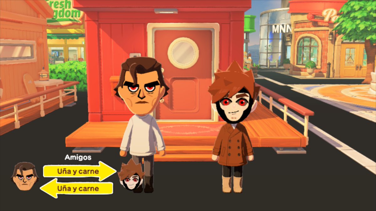 AngryCuy's tweet photo. I'm so happy playing Tomodachi Life 😭

#Gambit #MiguelOHara #TomodachiLife https://t.co/0Q70U22aY5