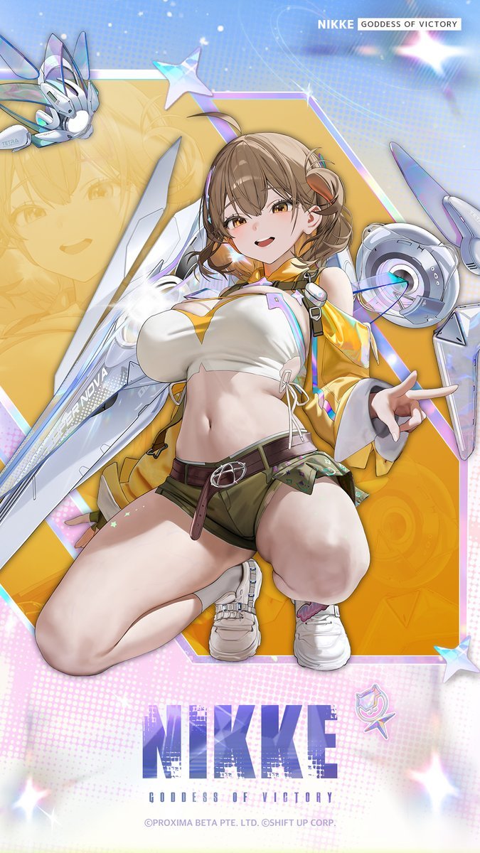 nikkewiki's tweet photo. 4/23アプデ要約1
恒常ニケ追加
・SSRアニス：スター（防御RL電撃テトラ）
・SSRネオン：ビジョン・アイ（火力RL電撃ミシリス）
・SSRアビスタ（支援MG電撃エリシオン）

リプへ続く https://t.co/eq9xitjKfu