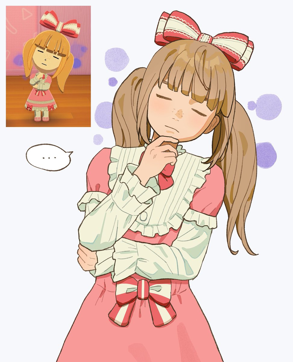 she wasn’t impressed with the outfit I gave her 
#tomodachilife