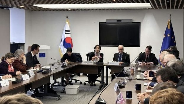 Thank you Deputy Minister Eui-hae Cecilia Chung for a deep and thorough exchange with EU Heads of Mission on the current international scenario! #teameurope