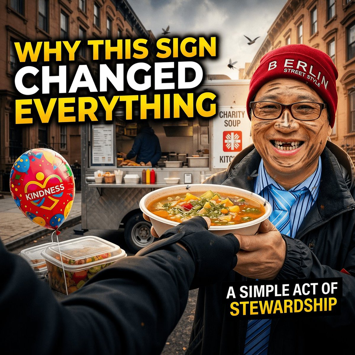 RealGeorgeLui's tweet image. A red balloon. 

A warm meal. 

Small acts ripple into lives you’ll never see and this is what real stewardship looks like. 

What could yours become? 🎈✨ 

youtu.be/r7Tmtib87DY #FaithInAction 

#Generosity #AliDogan #AliBabaMediterraneanCuisine