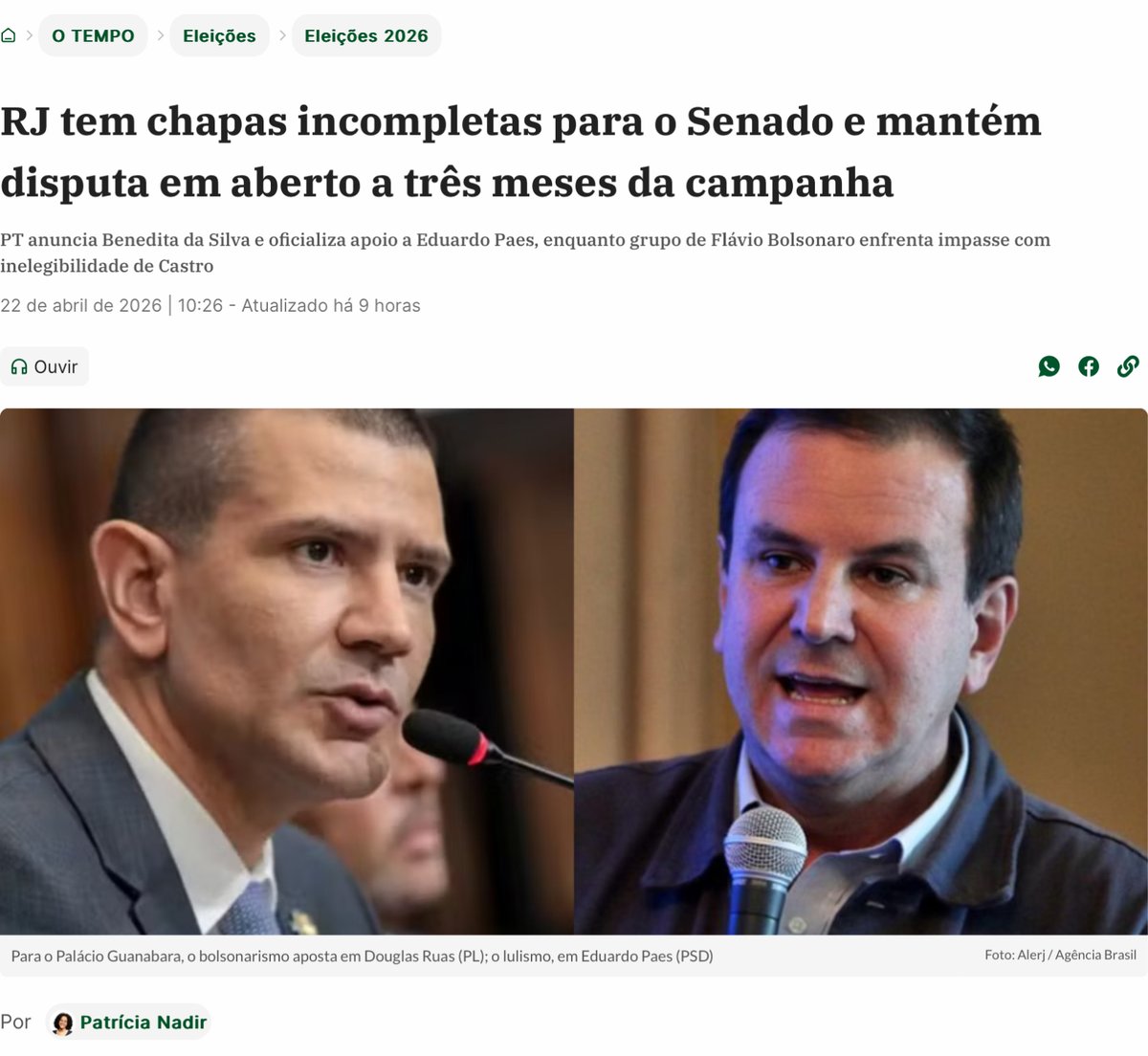 Muitos alegam que a ida de Carlos a SC faz parte de um “projeto de país”. Contudo, para que essa hipótese fosse considerada verídica, seria necessário que, primeiramente, ele garantisse a organização de sua base no RJ antes de deixá-la — o que não é o caso.

Com Flávio