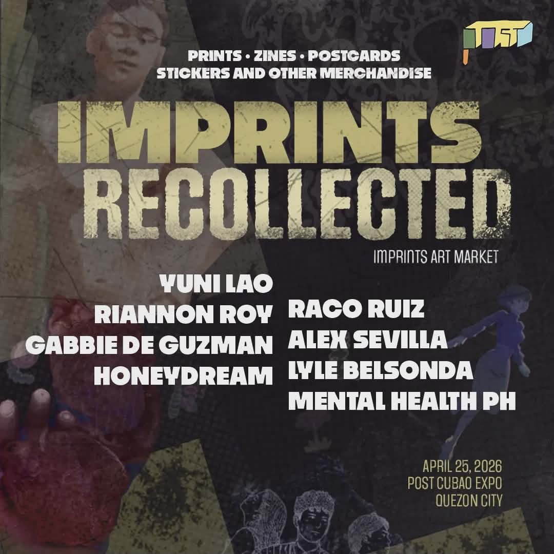 As our exhibit draws to a close, we invite you to take one last look at “Imprints Recollected” on April 25, 2026, at POST Gallery, Cubao Expo.
Plus, visit our art market happening the same day from 4PM to 9PM!

#ImprintsRecollected #ContemporaryArtPH #CubaoExpo #ArtMarketManila