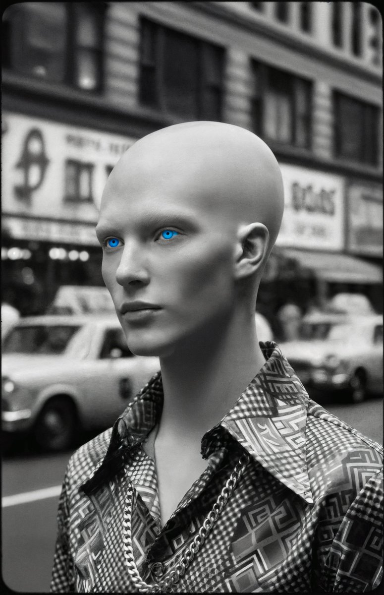 Mesa_T_Aphophas's tweet photo. #Bilocal #Elohim #BlueEyedAngels #GalacticFederationOfLight #NoFear 

I imagined our Elohim angels in bilocal service. They are NYC in the 70’s and were asked to pose for a photo. 

Their powerful blue eyes were visible even with a B/W camera. I believe their presence definitely messed with the camera!!

Of course I made these B/W on purpose and filtered their eyes! I wanted to create something different to share and help keep our vibrations high and our energy positive. I haven’t seen many renders like these recently. 

Recently, it’s been tough for me and I know I not alone in that feeling and sentiment. 🙏

I hope you will feel the positivity and love in these as I share them with everyone. I appreciate each of you more than you know!!

📷💠💙🪩💠💠🌟💠💠🪩💙💠📷