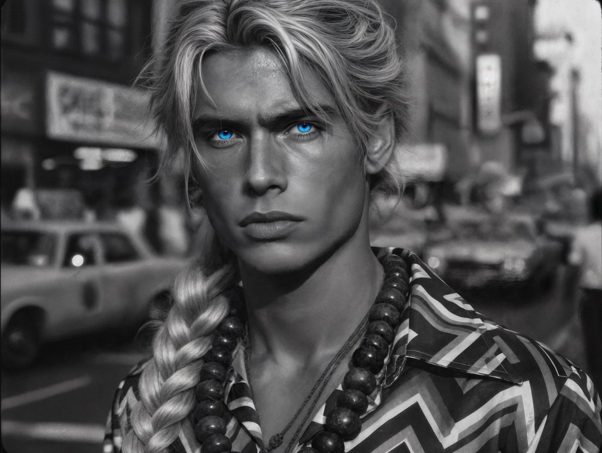 Mesa_T_Aphophas's tweet photo. #Bilocal #Elohim #BlueEyedAngels #GalacticFederationOfLight #NoFear 

I imagined our Elohim angels in bilocal service. They are NYC in the 70’s and were asked to pose for a photo. 

Their powerful blue eyes were visible even with a B/W camera. I believe their presence definitely messed with the camera!!

Of course I made these B/W on purpose and filtered their eyes! I wanted to create something different to share and help keep our vibrations high and our energy positive. I haven’t seen many renders like these recently. 

Recently, it’s been tough for me and I know I not alone in that feeling and sentiment. 🙏

I hope you will feel the positivity and love in these as I share them with everyone. I appreciate each of you more than you know!!

📷💠💙🪩💠💠🌟💠💠🪩💙💠📷