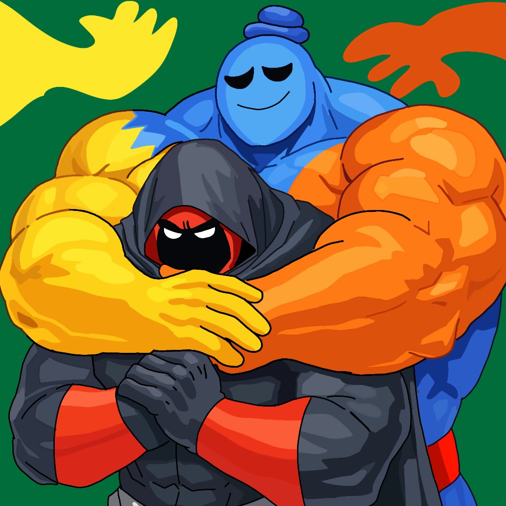 Proxilext12's tweet photo. 🟡🟠Big hug 🔵🔴
Guys, I uploaded the wrong image because it was missing a lot of details. I'll explain later. I hope you like it this time.
#MuscleArt #StrongStyle #CartoonArt #digitalart #BuffCharacters #Muscular #muscleanimation #poppyplaytime4 #doeythedoughman https://t.co/qUoUEABVpT