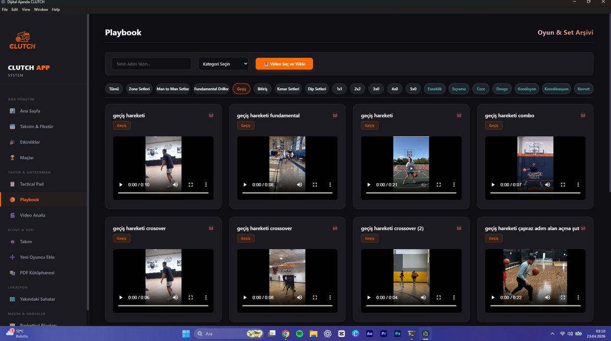 Tahiremre_'s tweet image. Yeni Güncelleme İle CLUTCH 🏀🚀

📸Tactical Pad 'den  PDF raporu al. 🎨 Özel temalar. ⚡Playbook Yeni Kategoriler 📰PDF'ler &amp;amp; bloglar 
 Sırada ne olsun ? 👇
#clutch #basketbol #coaching #startup