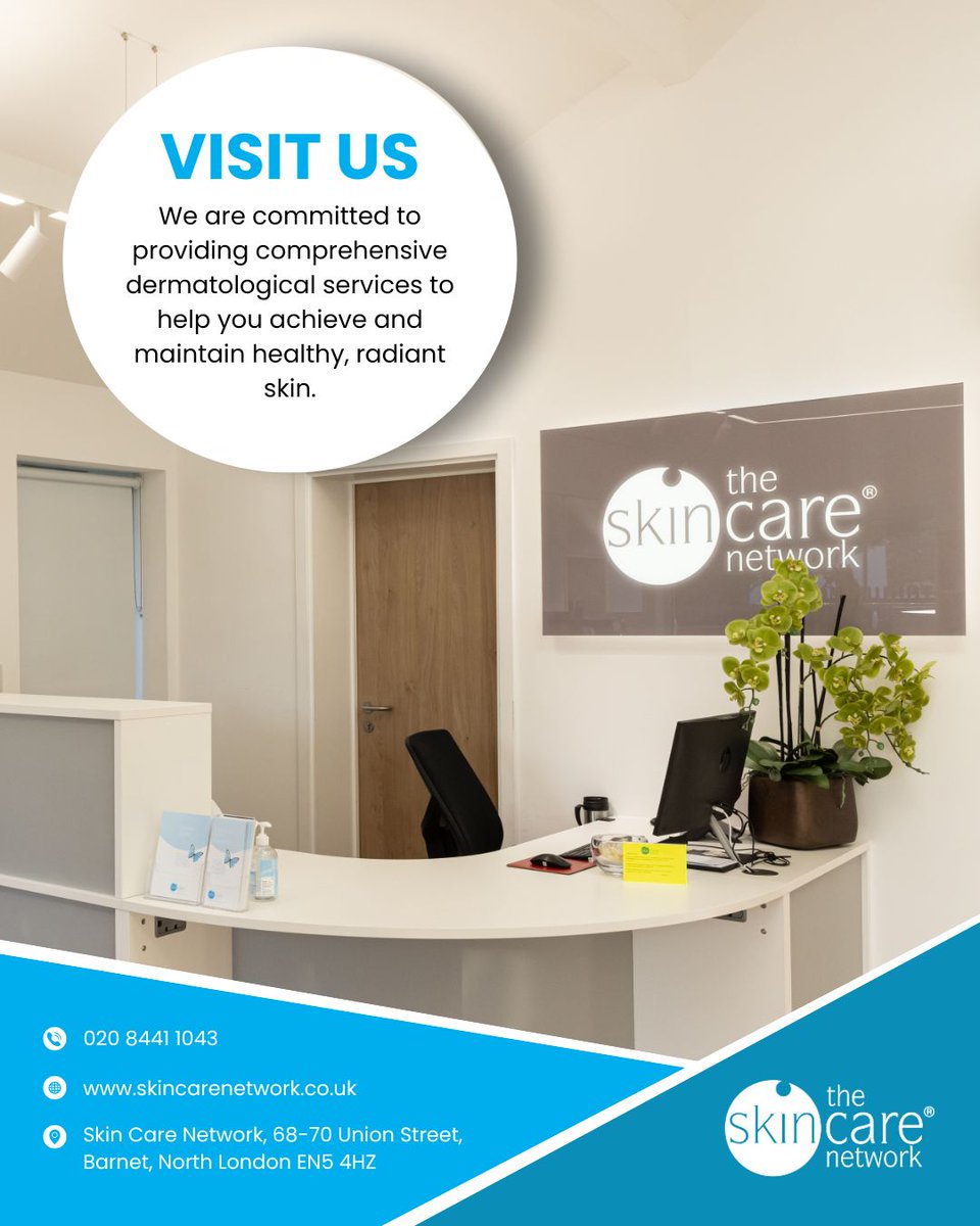 The_SCN_UK's tweet image. We are committed to providing comprehensive dermatological care to help you achieve and maintain healthy, radiant skin.
Visit us to learn more.

#Dermatology #Dermatologist #Skin #Skincare #VisitUs