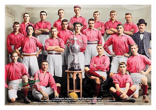 LFCHistoryShow's tweet image. The 1st Liverpool team to win the League title in 1901.#LFC #champions #Liverpool #YNWA ❤️