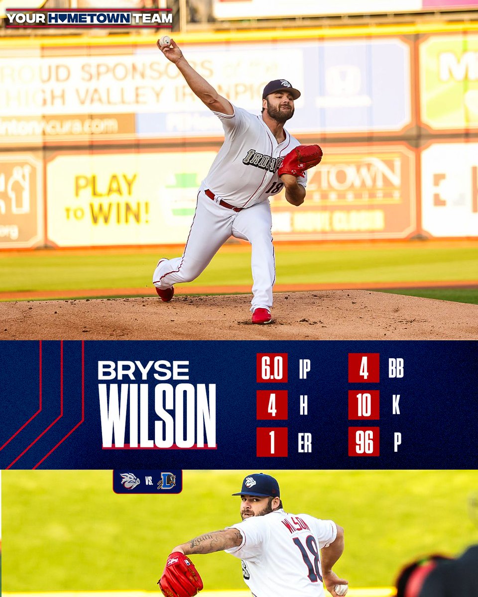 IronPigs's tweet photo. Bryse hurls six strong and tallies a season-high 10 strikeouts! 🔥 https://t.co/8rjJqaASuE