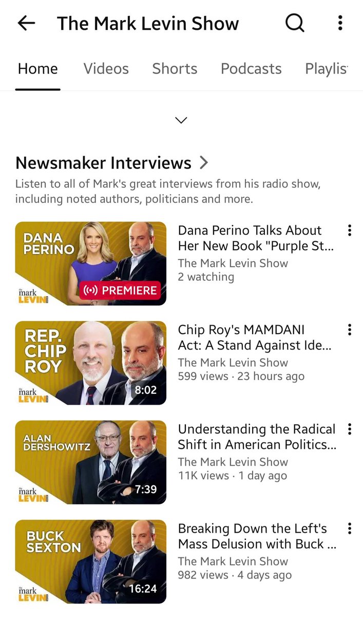 zoon_mappa's tweet photo. @AmericanTimdog @TCNetwork @marklevinshow Only 2 people watching Mark Levin's live right now with Dana Perino.... YIKES! https://t.co/06bYN8016L