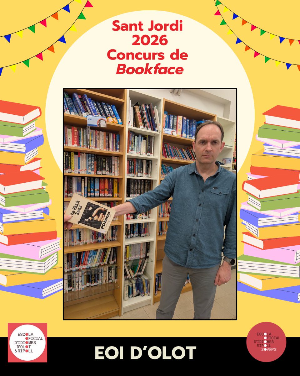 EOIRipoll's tweet photo. 🌹📚 Bona diada de Sant Jordi!

Us presentem totes les participacions de l’alumnat d’Olot i Ripoll al Concurs Sant Jordi 2026 – Bookface.

🙏 Moltes gràcies a tot l’alumnat per la vostra creativitat i participació!

🗳️ Últim dia per votar! (votació a l’escola) https://t.co/Ef3FvvVM8Q