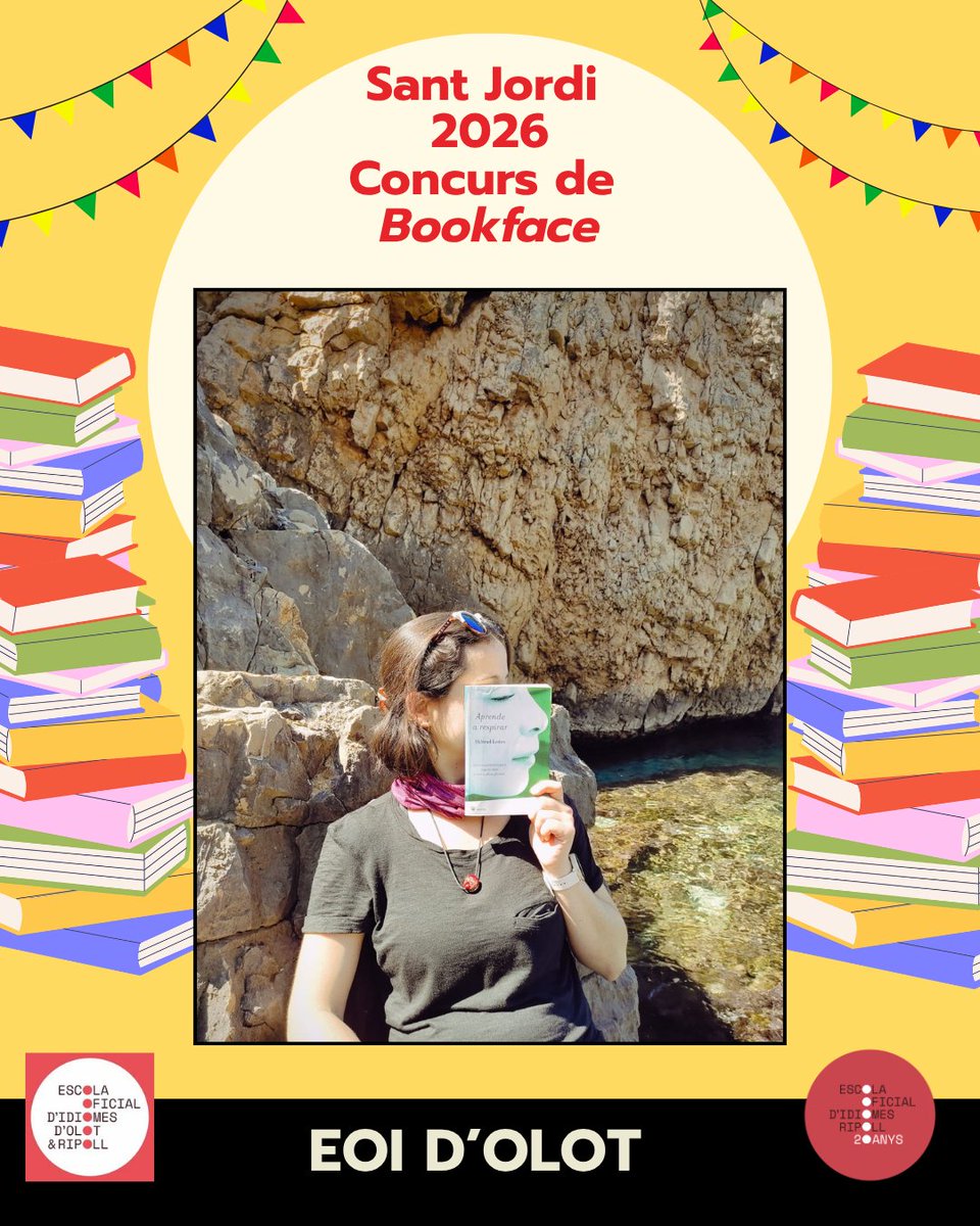 EOIRipoll's tweet photo. 🌹📚 Bona diada de Sant Jordi!

Us presentem totes les participacions de l’alumnat d’Olot i Ripoll al Concurs Sant Jordi 2026 – Bookface.

🙏 Moltes gràcies a tot l’alumnat per la vostra creativitat i participació!

🗳️ Últim dia per votar! (votació a l’escola) https://t.co/uZT17HcGS0