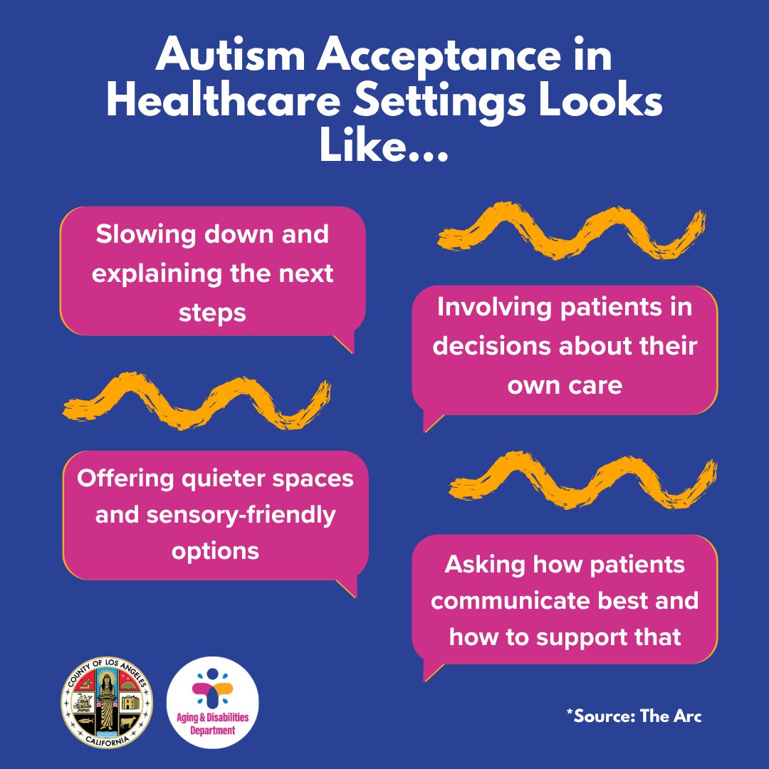 LACountyAD's tweet image. Autism acceptance is all about embracing differences and removing barriers to access. 

This #AutismAcceptanceMonth, join #LACountyAD in focusing on what real acceptance looks like in communities and daily lives.  

 #ActuallyAutistic #AutismAwareness #LACountyAD
