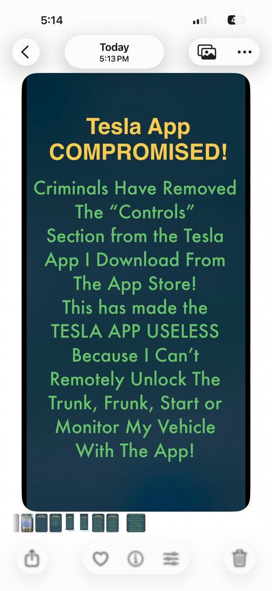 ICreatedSkyborg's tweet image. Thieves Redirect My Tesla #Tesla App Downloads.
They Intercept And Ensure I Download A Bogus Third Party (3Rd Party) Tesla App!
FAKE TESLA APP FROM APPLE STORE DOWNLOAD!
#Abuse Abuse’