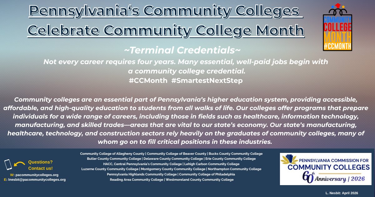 PA Community Colleges tweet media