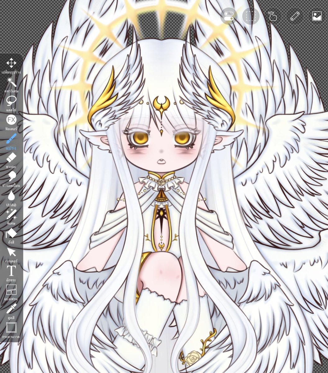solotty's tweet photo. 💛🤍🪽#art #digitalart #วาดรูป https://t.co/fI7SWMp2pf