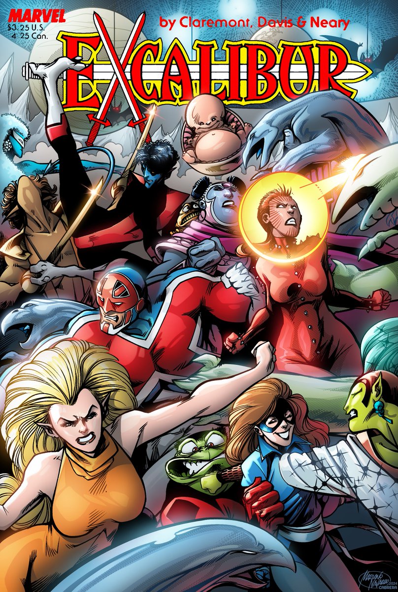 MarianoPNavarro's tweet photo. @CabreraColor @bckomix @ManFirestorm @FrankiePaul64 @MonarchDafey @DKnight9630 @DavesComicHero @BackintheBronze @odhurt @eanthonyart @deanetts @georgepereznet @MarvelComicsHQ @DailyMutantsX @ClassicXMen @DCInfCovers @DCComicsTalk @JackKirbyMuseum @skeezix161 @oldarmycomicfan @rholmes0520 A UK based offshoot of the #XMen, #Excalibur first appeared in 1987, telling stories featuring elements of both the X-Men and #CaptainBritain franchises, frequently involving cross-dimensional travel.
Art by me @MarianoPNavarro
Colors by @CabreraColor
1/2 https://t.co/8JYgUGzMnI
