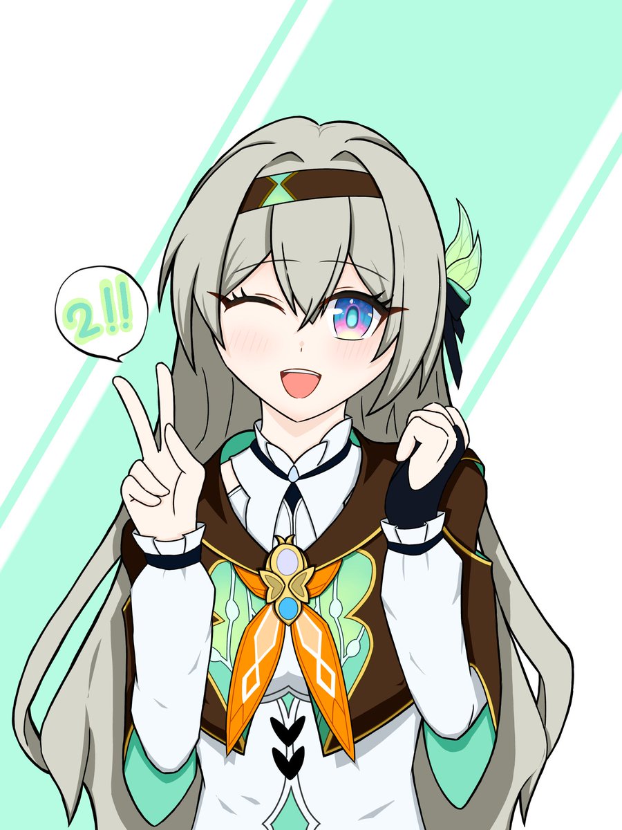 ホタル立ち絵発表2周年‼️
おめでとう〜🎉🎊

#スターレイル
#スターレイル3rdアニバ