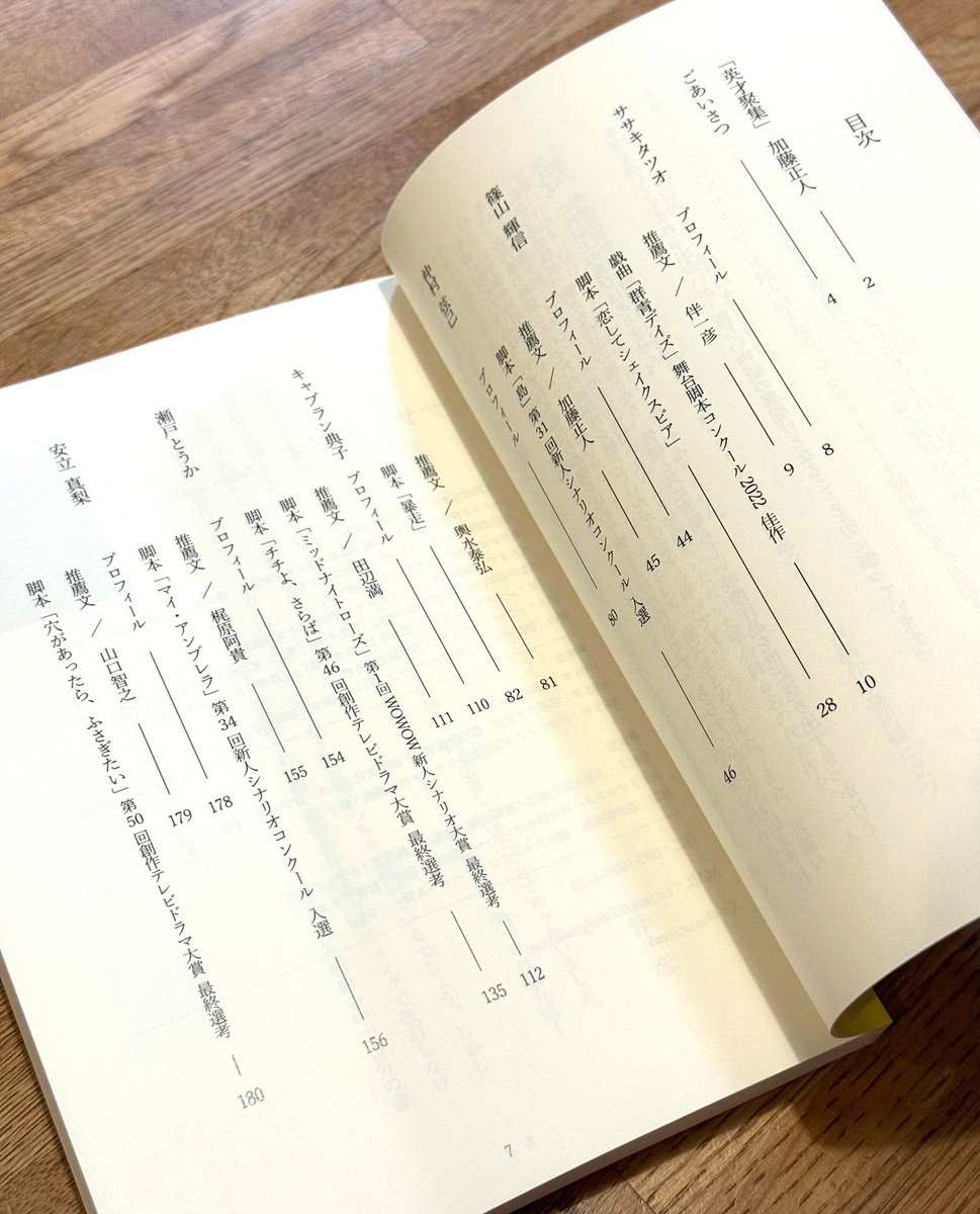 ／
📣   脚本集ができました！
      ＼
シナリオ作家協会の準会員有志6名(ササキタツオ/篠山輝信/仲村弦己/キャプラン典子/瀬戸とうか/安立真梨)の作品を掲載。プロデューサーや制作関係者の皆様にお送りしています。ご興味ありましたら、参加メンバーかシナリオ作家協会にお声がけ下さい。