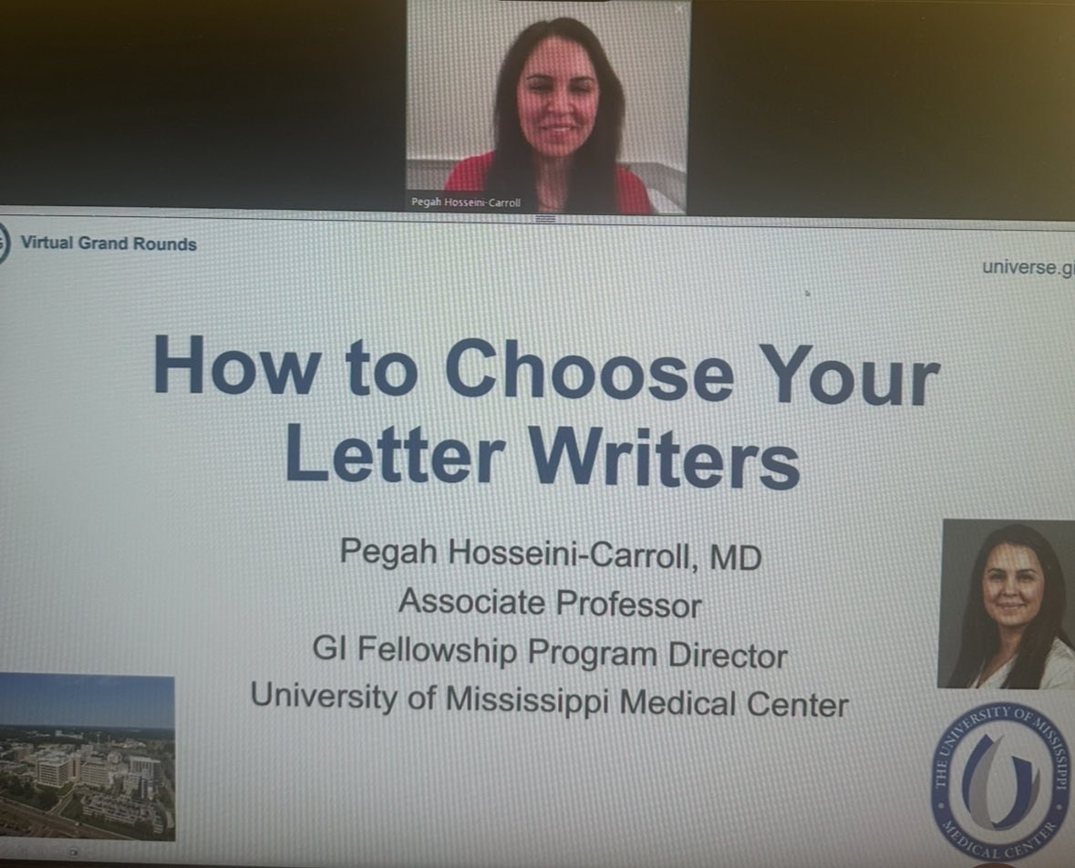 BilalMohammadMD's tweet photo. How to chose your #LetterWriters for #FellowshipApplications ?
Excellent ๐s by @PegHCMD at the #ACGVGR
@AmCollegeGastro #FutureOfGI https://t.co/XTOa91P6hI