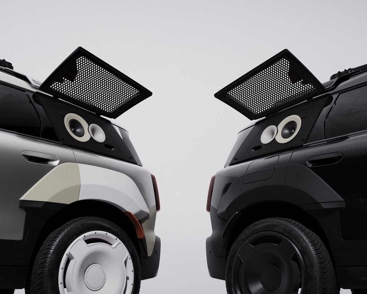 CarFlowJP's tweet image. 【MINI x Vagabund: Two One-Offs combining adventure attitude and sound culture.】

・「MINI」とオーストリアのデザインスタジオ「Vagabund」がコラボレーション
・「MINI Countryman」をベースにした2台のワンオフ車両を発表
・フェスティバル文化や音楽からインスピレーション

#MINI #Vagabund