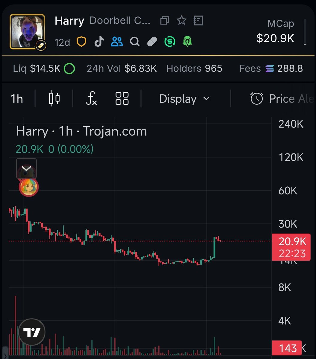 warungdegen's tweet image. Btw si $Harry tiba2 ada pergerakan, tinggal nyari info apa ada yang CTO in. Dari 13k ke 21k dengan candle 1 jam begitu, keliatannya ada yang crime.

9rHabU29b5wAZcVJ9FYWg7HnTvNRRpniWbbPcbkppump

High-risk ya #DYOR