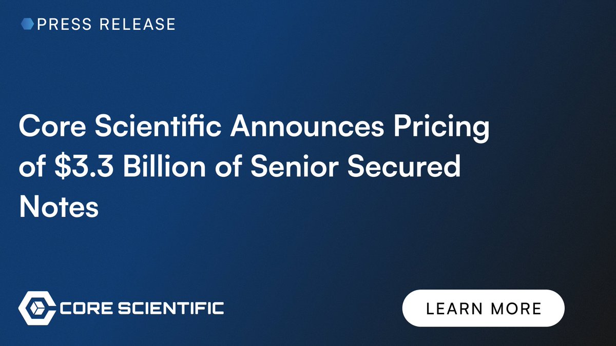 Core Scientific tweet media