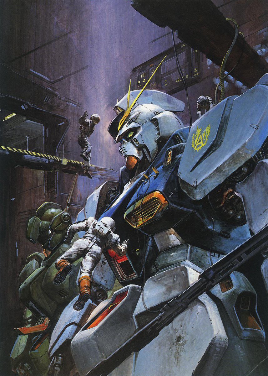 GundamBro's tweet image. Art by Yoshiyuki Takani

#Gundam