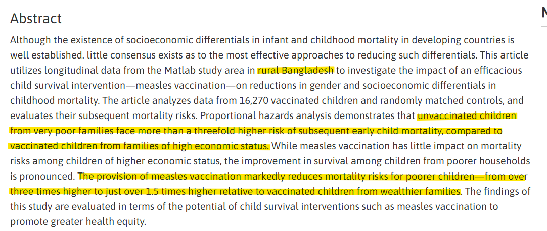 Filiecs2's tweet photo. @tacticsradio @MageeButtcheeks @nytimes Before you spout some nonsense about "sanitation" being the primary cause of the drop, the efficacy of vaccination is ESPECIALLY pronounced in places with poor sanitation, such as rural Bangladesh.

https://t.co/MnVLoml3Dz https://t.co/uqDcHpTXRA