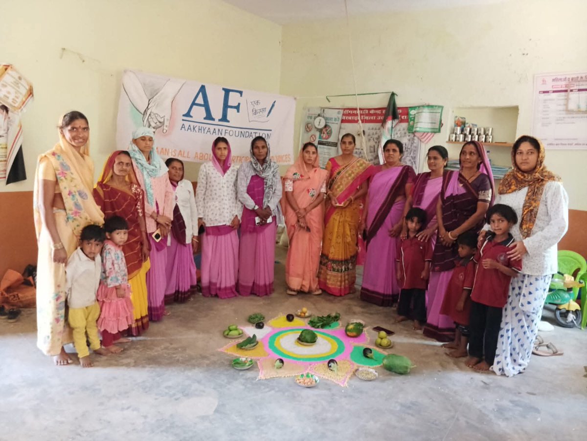 F8532Aakhyaan's tweet image. Under Poshan Pakhwara, awareness sessions were conducted across our intervention Anganwadi Centres, focusing on strengthening early childhood nutrition and development.
#PoshanPakhwara #EarlyChildhoodDevelopment #NutritionMatters #HealthyMothersHealthyChildren