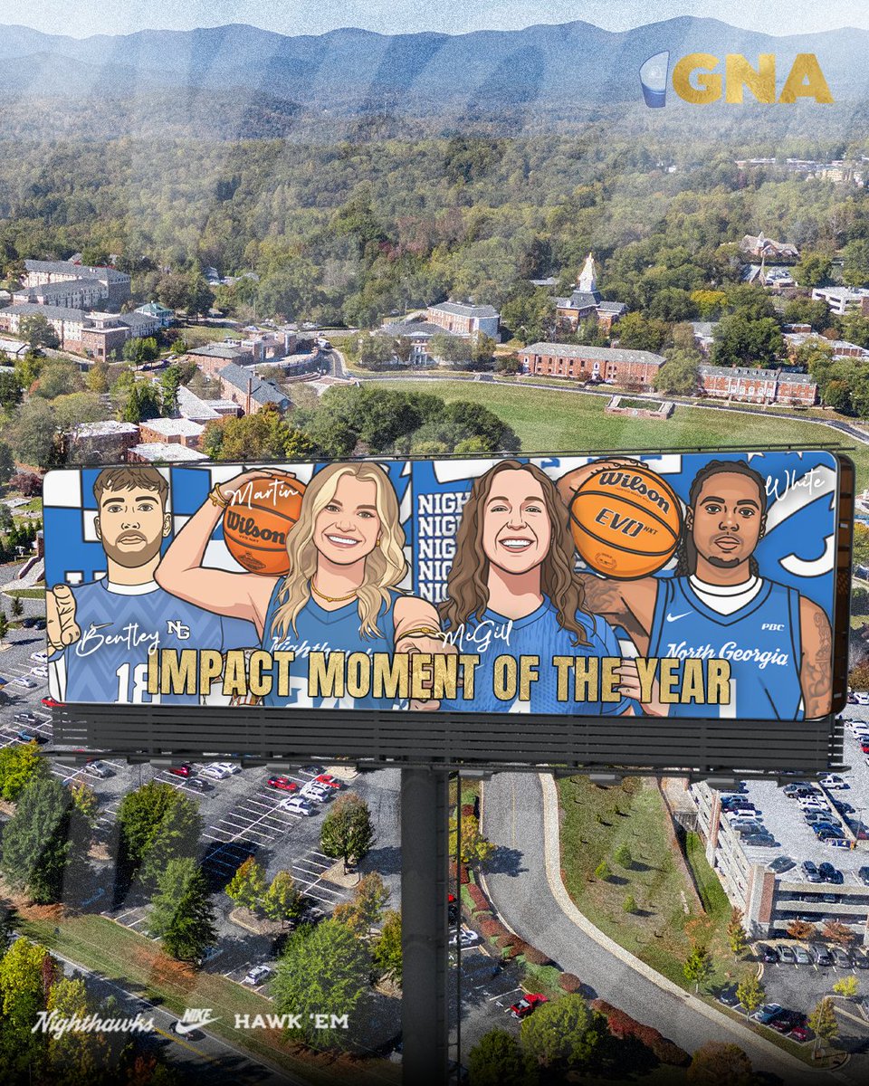 UNG_Nighthawks's tweet photo. 𝑻𝒉𝒊𝒔 𝒊𝒔 𝑾𝒉𝒂𝒕 𝒊𝒕’𝒔 𝑨𝒍𝒍 𝑨𝒃𝒐𝒖𝒕🥹

Grace McGill, Will Bentley, Caroline Martin and AJ White have ALL won the inaugural award for Impact Moment of the Year! #GNA2026 https://t.co/qK17Mkk9eT