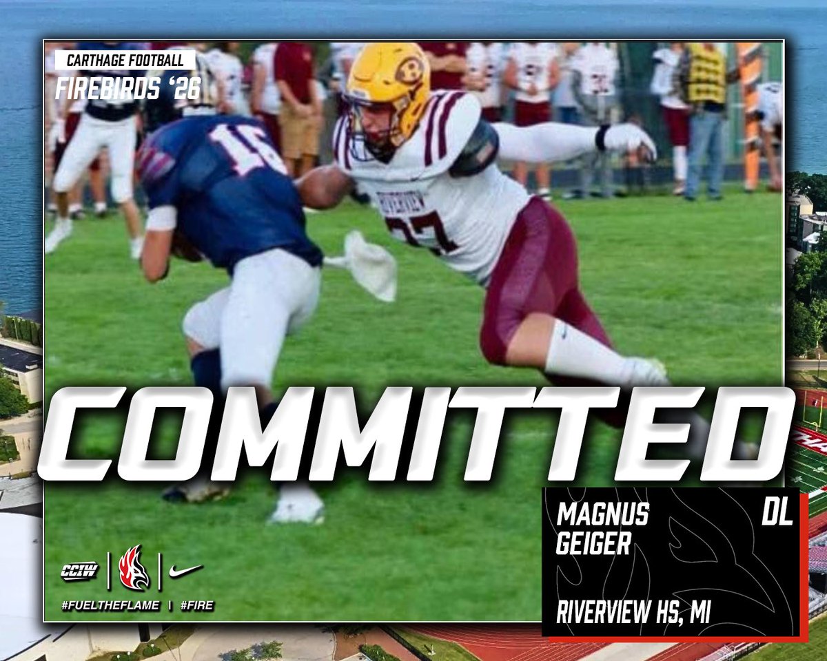 GeigerMagnus729's tweet photo. After a very long thought out process I am extremely proud to say that I have decided to become a Firebird. I want to thank Coach Popino and Coach Raimondi for helping me through this journey, as well as all the other schools and coaches who helped me see what I value in a coach and team. 
@CoachPopino @MichFBFrenzy @MIexposure @Carthage_FB @Firebirds_FB @PrepRedzone @RivBucsFootball
