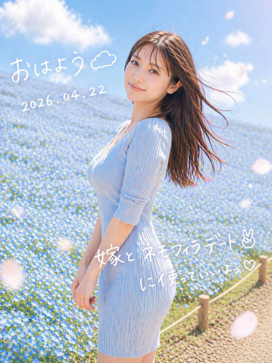 Dreamy Nemophila Date Portrait