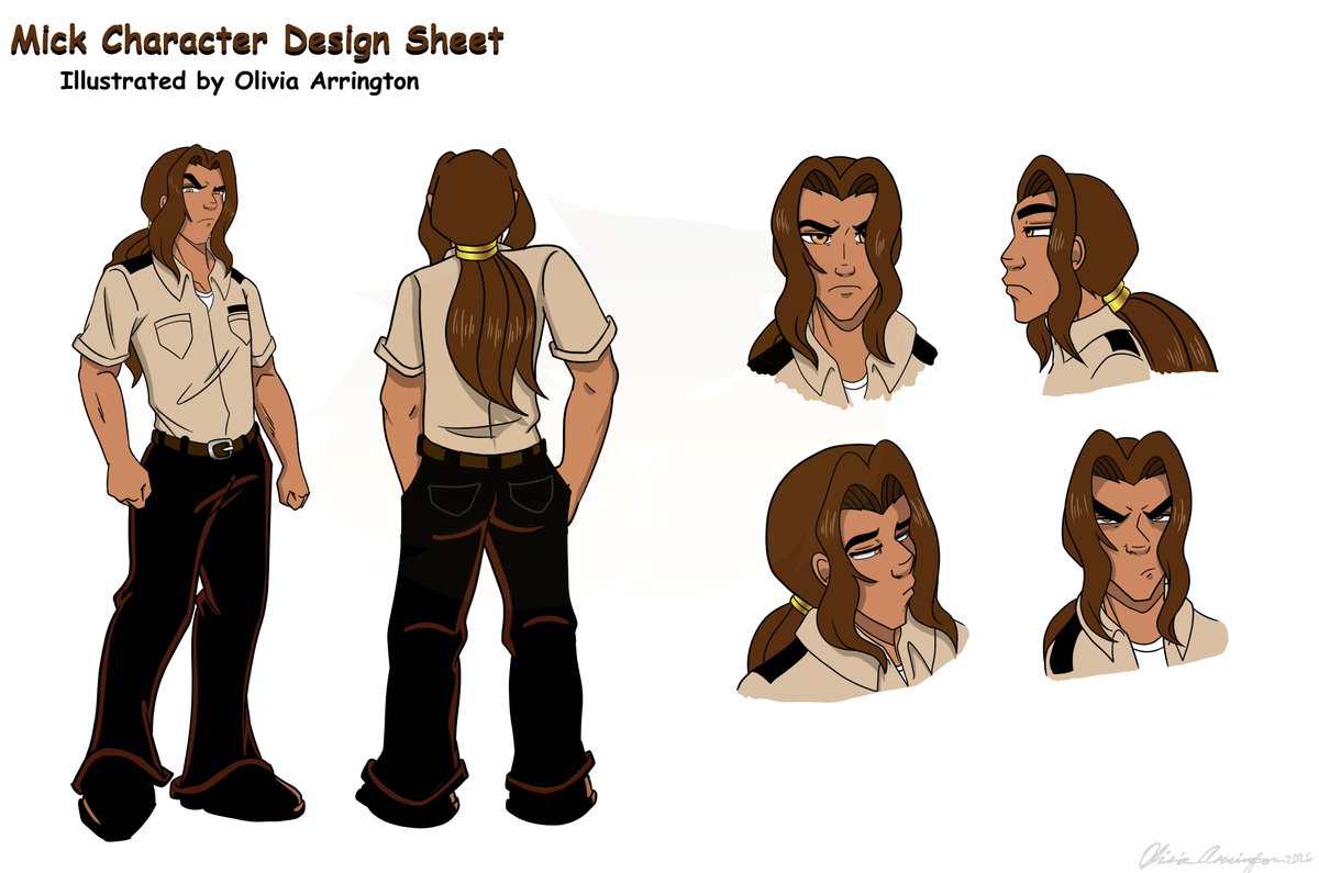 Livlovesart01's tweet photo. Ok! Here is the awaited 2nd character for my series this is Mick who, like Gabe, acts as a guardian for my kid characters in the story!
#oraproductions #characterdesign #securityguard #clippaintstudio #illustration https://t.co/ffT0PKX7tQ