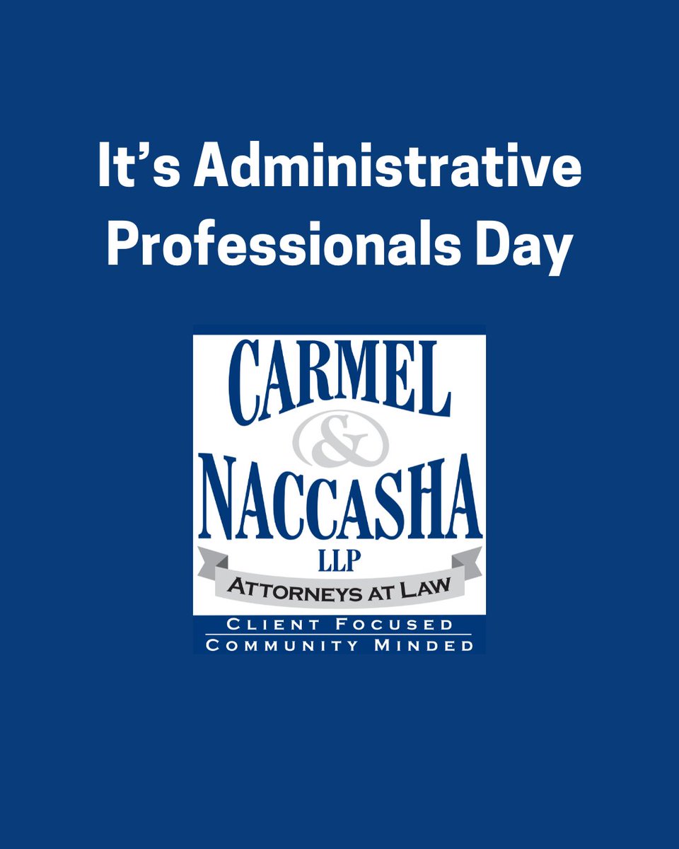 carmelnaccasha's tweet photo. In honor of Administrative Professionals Day today, we expresses our sincere gratitude and appreciation to all administrative professionals for their hard work, professionalism, and positive attitude that supports our business community today, and every day. https://t.co/7LVXrkAtl8