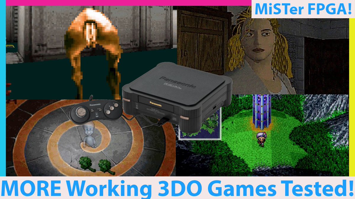 VEsoterica's tweet image. Have a bonus 3DO MiSTer FPGA testing video because I am running out of spots to run these things with all the retrogaming news lately...plus 3DO is amazing so...(vid in reply) #gaming #gamingnews #gaming_news #retrogames #3DO