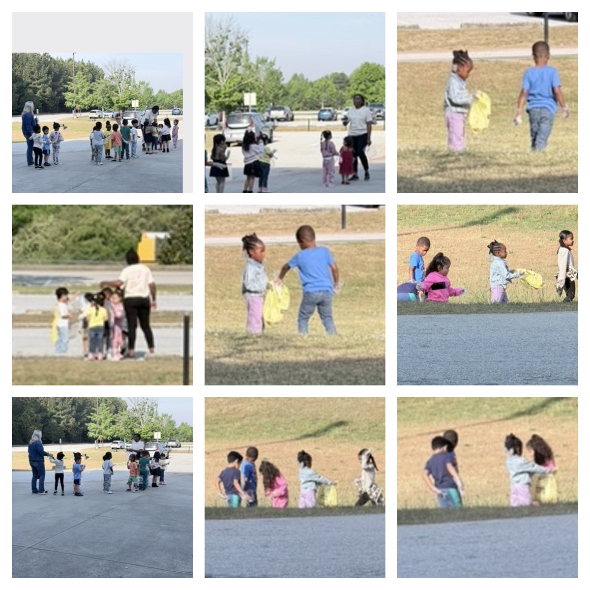 RCAELCPAT's tweet image. Today our Early Learning Center students celebrated Earth Day 🌎 by rolling up our sleeves and helping keep our campus clean! Our little learners made a big difference by picking up trash and learning how to care for the world around them. 💚 #EarthDay #FutureLeaders #KeepItClean