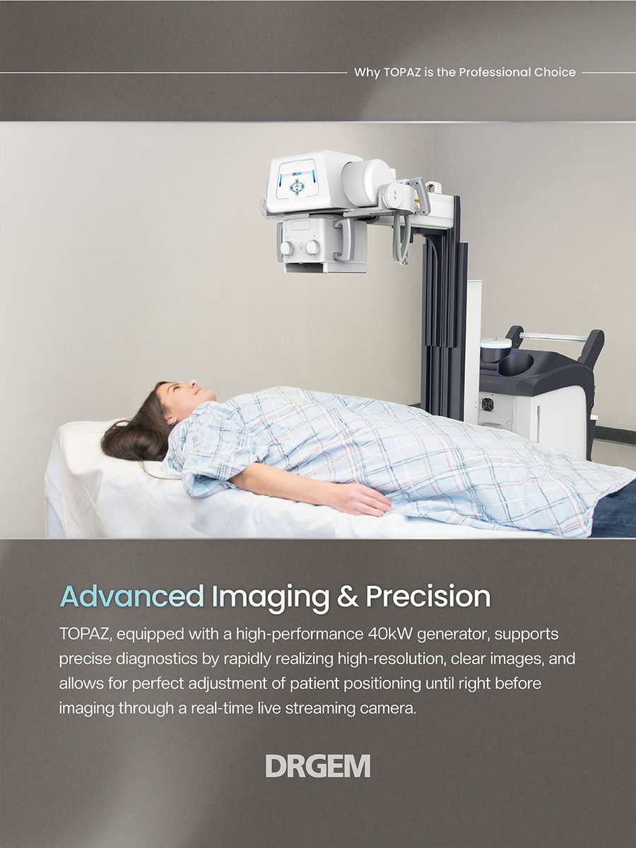drgemhealthcare's tweet image. 💎 Discover the TOPAZ motorized mobile X-ray system, a high-performance solution designed for smooth driving and overwhelming maneuverability.

🔗 Find out more at our website: drgemhealthcare.com/ko/topaz/

#DRGEM #TOPAZ #MobileXray #Radiology #DigitalRadiography